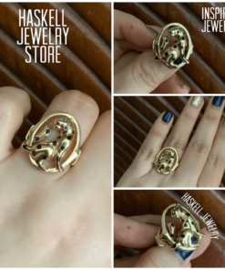 Cartier Panther Ring with Russian Stone