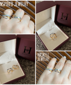 Infinity Two Tone Wedding Rings