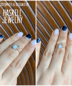 Pearl Star Rope Ring